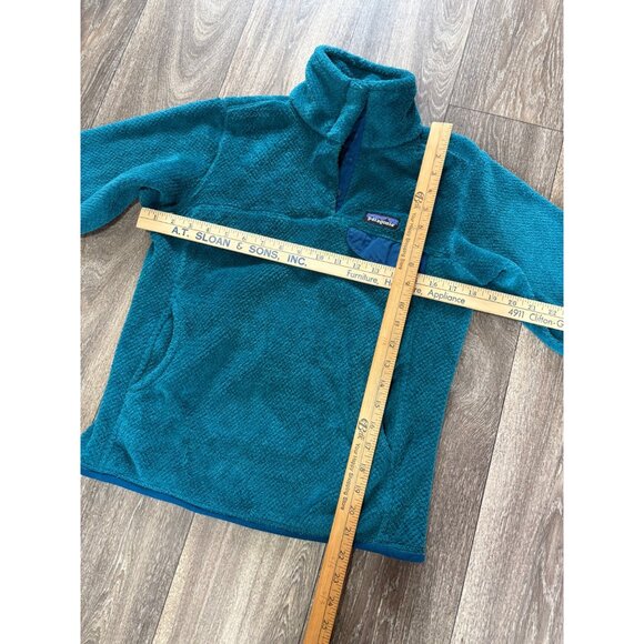 PATAGONIA WOMENS RE-TOOL SNAP-T FLEECE PULLOVER BLUE TEAL SIZE SMALL POLARTEC - - Picture 7 of 9